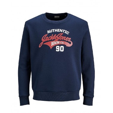 jack&jonesg felpa giro collo mod.logo